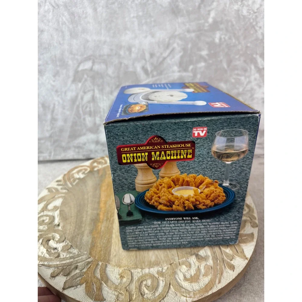 Great American Steakhouse Onion Machine TeleBrands Vintage As Seen On TV White